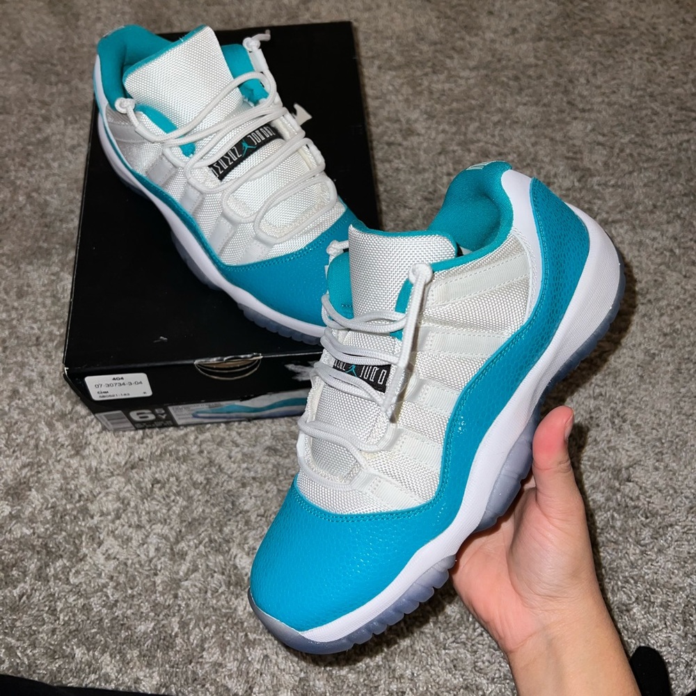 Jordan 11 lows “Aqua Safari” gradeschool/boys